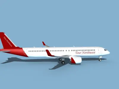 Airbus A220-300 Tour Northwest 3D model