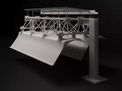 Menil Collection Structure Details Module Free 3D model