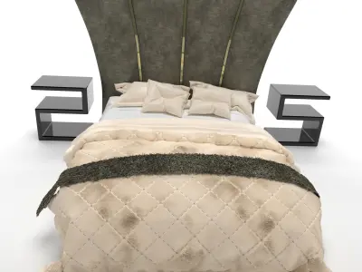 Bed Persia Model Free 3D model