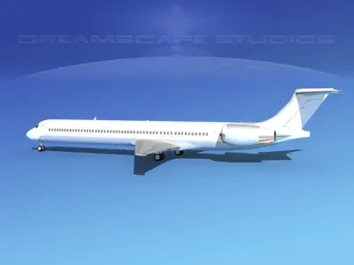 McDonnell Douglas MD-90 Unmarked 1 3D model