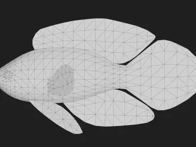 Plesiops Low-poly 3D model