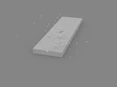 Houdini Shooter Destruction Asset Low-poly 3D model