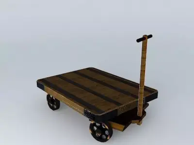 Eco Rail Track Platform Bogie Dummy Old Steam Days Free 3D model