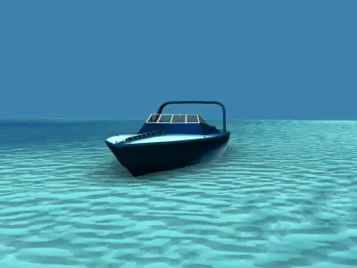 Phazer 38 Cigarette Boat V07 3D model