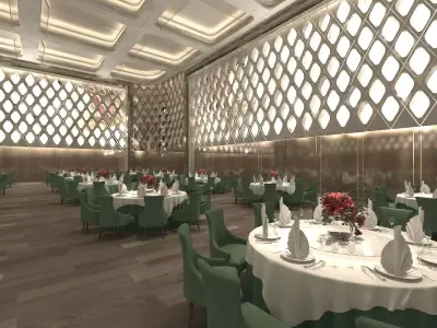 Banquet Hall 3D model