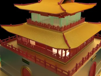 Chinese ancient house 3D model