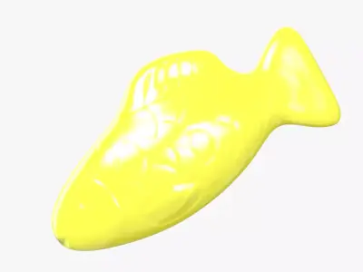 3D model Swedish Fish Yellow 3D model