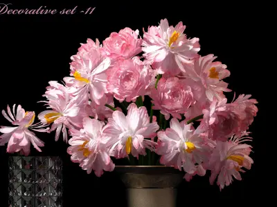 DECOR VASE SET 11 3D model