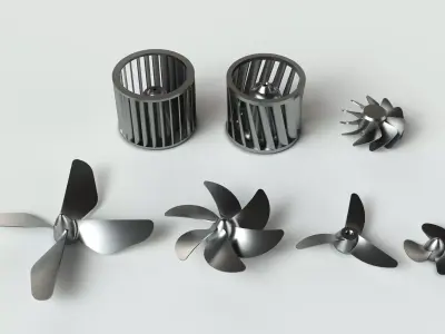 Fans propellers 3D model