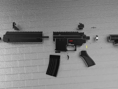 HECKLER KOCH 416 Free 3D model