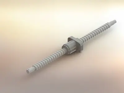 ball bearing power screw Free 3D model