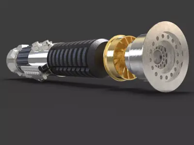 Obi Wan Kenobi Jedi Master Lightsaber 3D print model