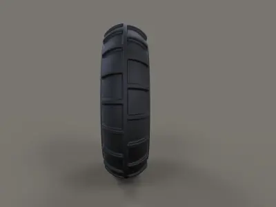 Front wheel from Dirt dragster 3D model