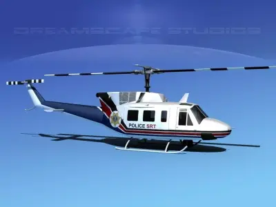 Bell 212 V11 Police SRT 3D model