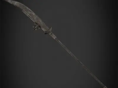 Dark Souls Black Knight Halberd for Cosplay 3D print model
