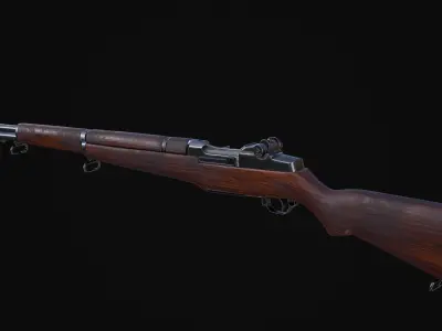 M1 Garand Low-poly 3D model