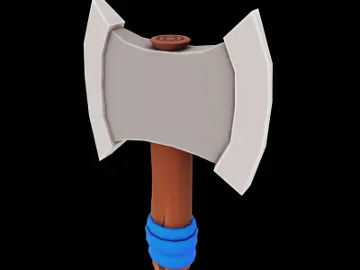 weapons pack stylized cartoon Low-poly 3D model