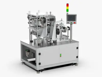 Automatic Cutting Clip Insulation Film Machine 3D model