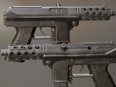 TEC-9  Low-poly 3D model