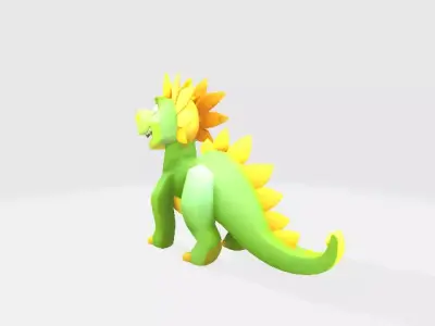Lowpoly dinasaur Low-poly 3D model