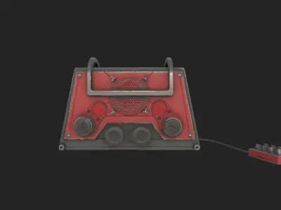 Vintage -Retro Radio - 3 3D model