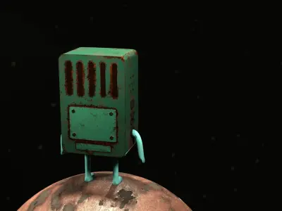 Stylized BMO - BeeMO Low-poly 3D model