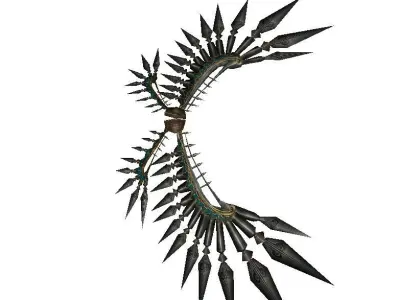 Metal Wing Low-poly 3D model