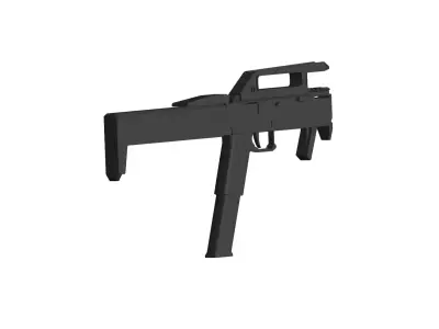Magpul FMG-9 folding submachine gun 3D model