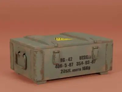 Ammunition Box RG-42 Low-poly 3D model
