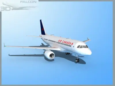 Falcon3D A319 Air Canada 2 3D model