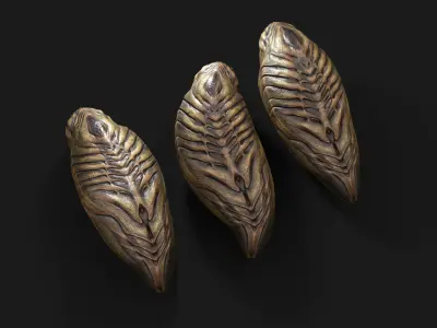 Fat Worm Low-poly 3D model