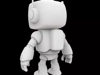 Friendly Robot Figurine 3D Print Model 3D print model purchase