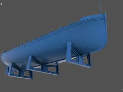 13m italian ww2 motorboat - Commercial license - 1-100 scale 3D print model