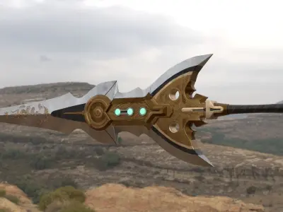 Fantasy Sword 1 Low-poly 3D model