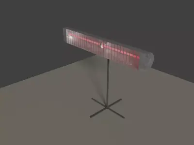 Fan Heater 2 Low-poly 3D model