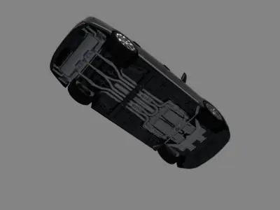 Lexus ls500 2019 Low-poly 3D model