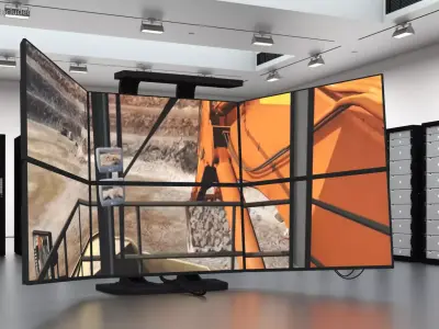 Screens for the Surface Mining Simulator 3D model