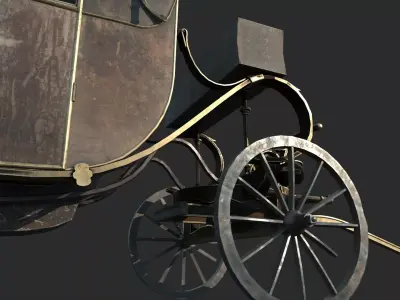 Late 19th century classical carriage carriages 3D model purchase