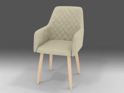 Modern velvet chair Free 3D model