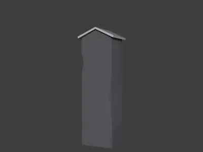 Pillar mailbox Free low-poly 3D model