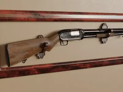 winchester m12 3D model