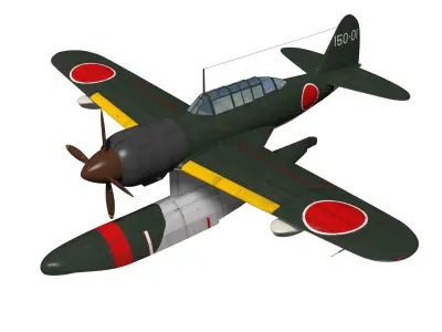 Kawanishi E15K Shiun Norm 3D model