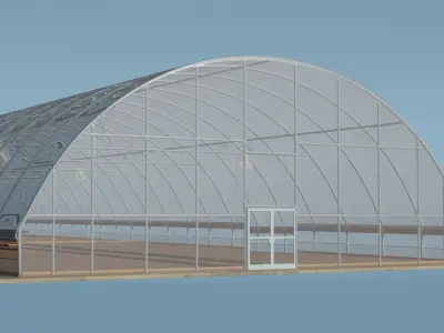 Agricultural Greenhouse Tent Frame 3D model