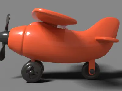 Toy airplane 3D print model
