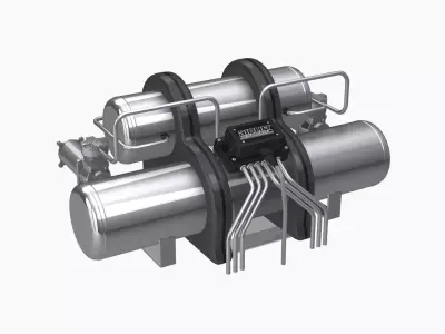 Airlift Performance air suspension kit C Low-poly 3D model