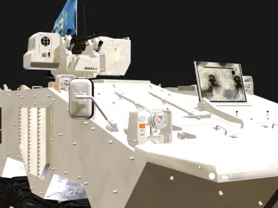 IVECO GUARANI 6X6 UN Low-poly 3D model