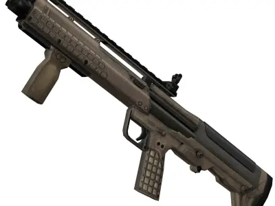 KSG Shotgun Rig Low-poly 3D model