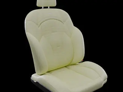Car seat executive cream 3D model