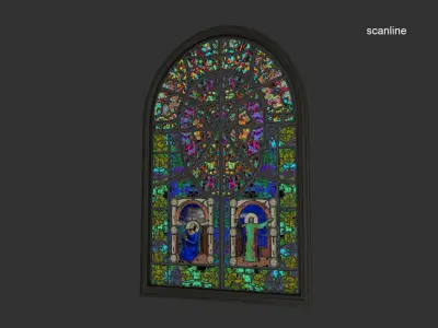 Stained Glass Window 3D model order