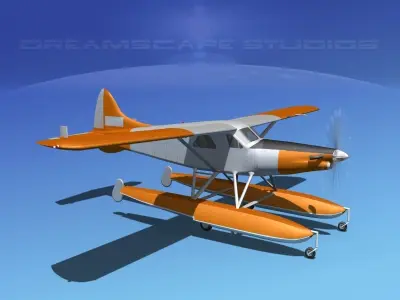 DeHavilland DHC-2 Turbo Beaver V04 3D model